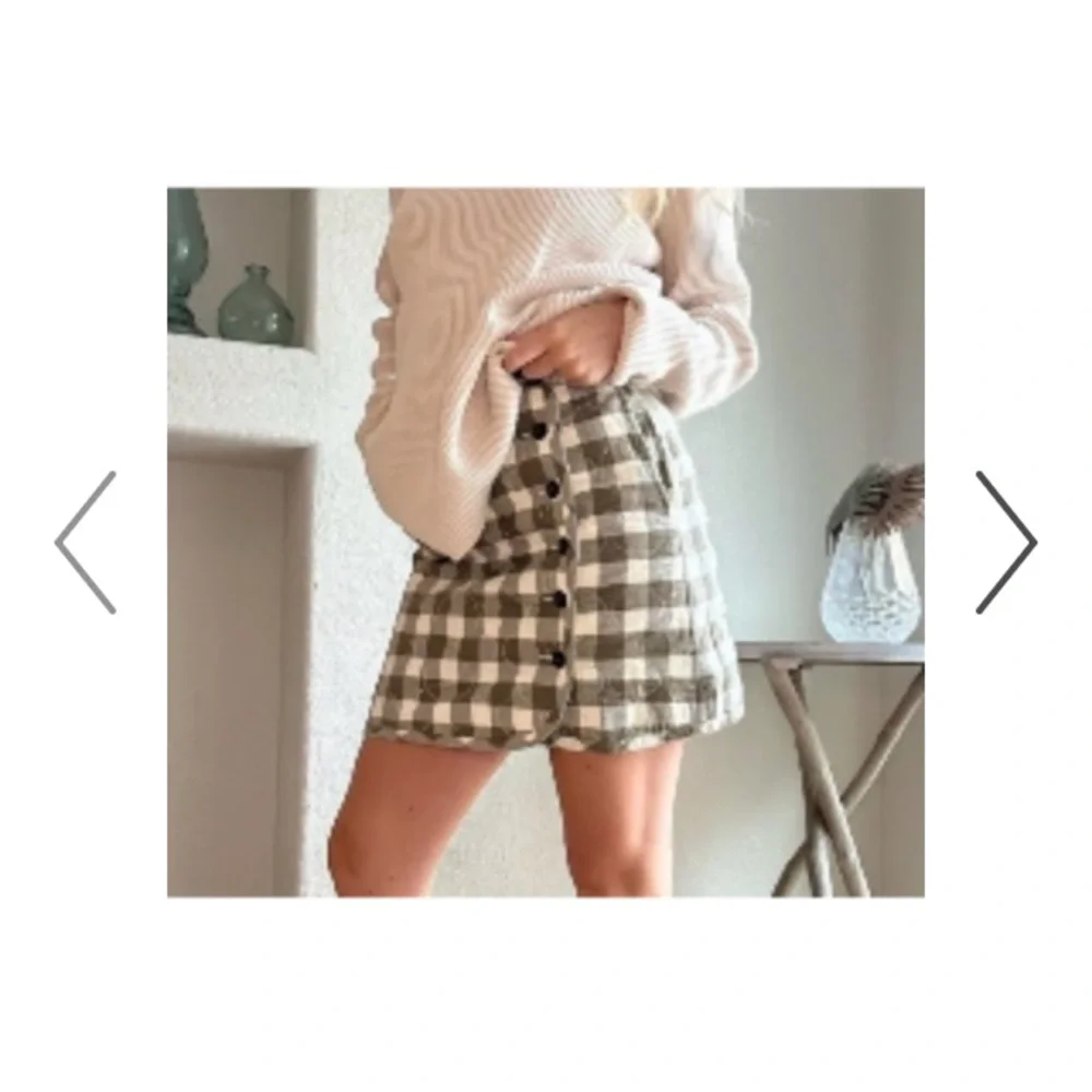 Madewell size 0 NWT plaid plaid sage and white skirt